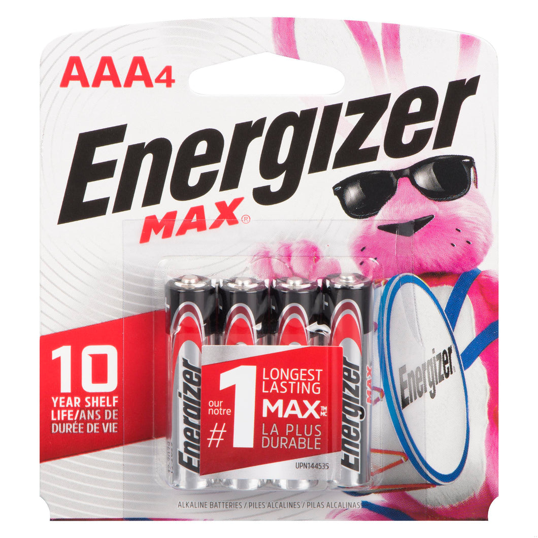 ENERGIZER BATTERY MAX MULTI AAA4 E92BP4