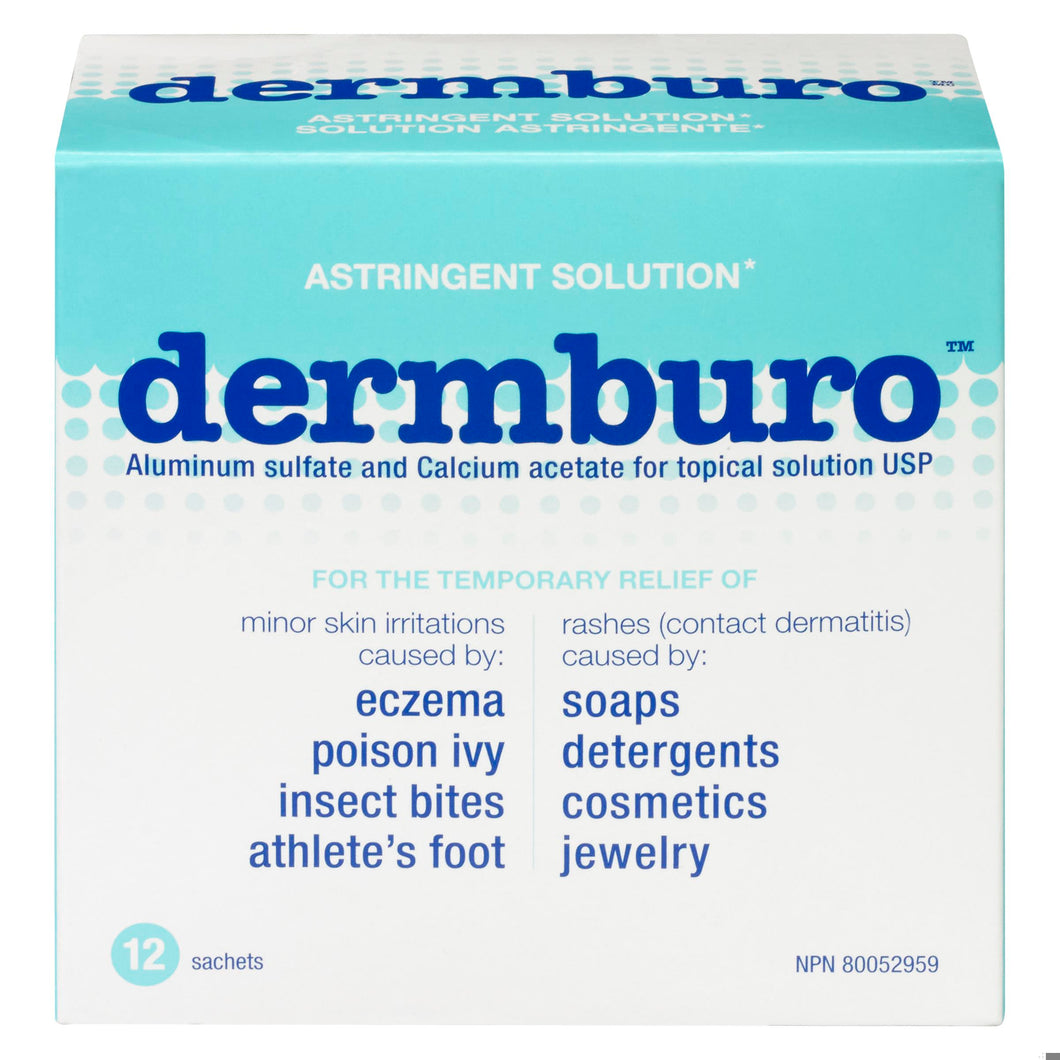 DERMBURO ASTRINGENT SOL PD SACHET 12X3G