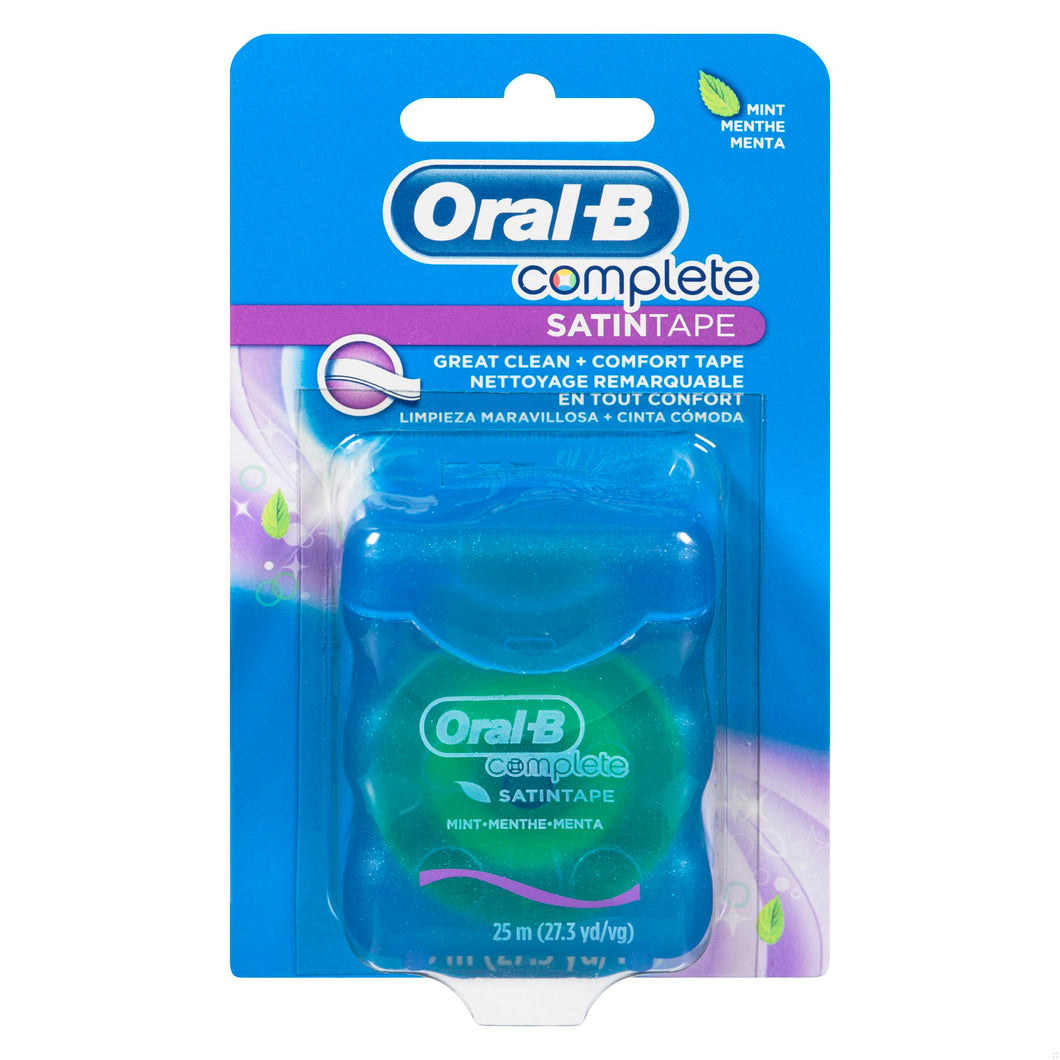 DENTAL FLOSS ORAL B SATIN TAPE MINT 25M