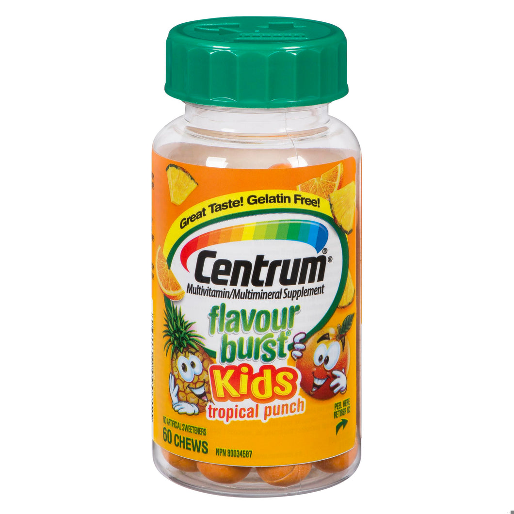 CENTRUM FLAVOUR BURST TROP PUNCH CHEW TB 60