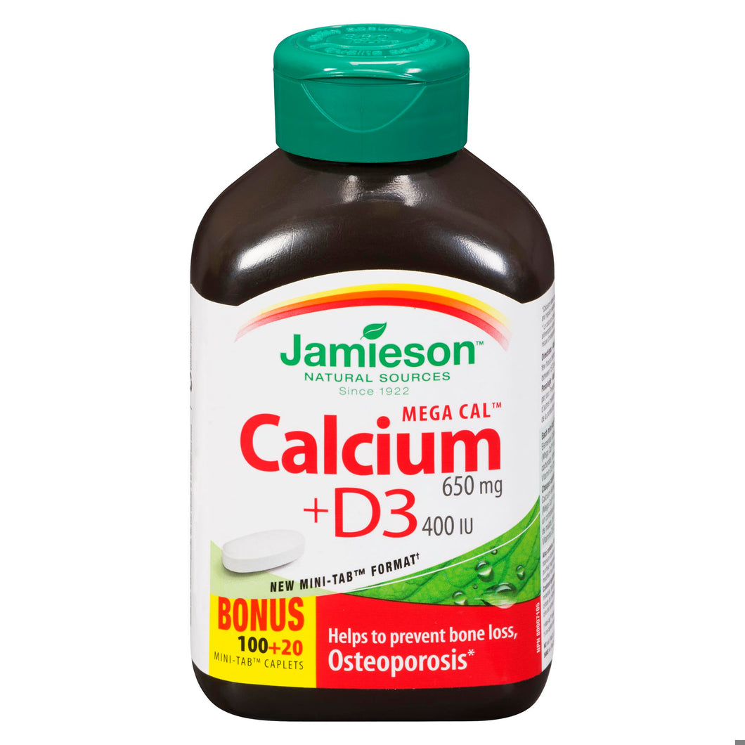 CALCIUM MEGACAL & VITAMIN D CPLT 650MG JAM 100+20