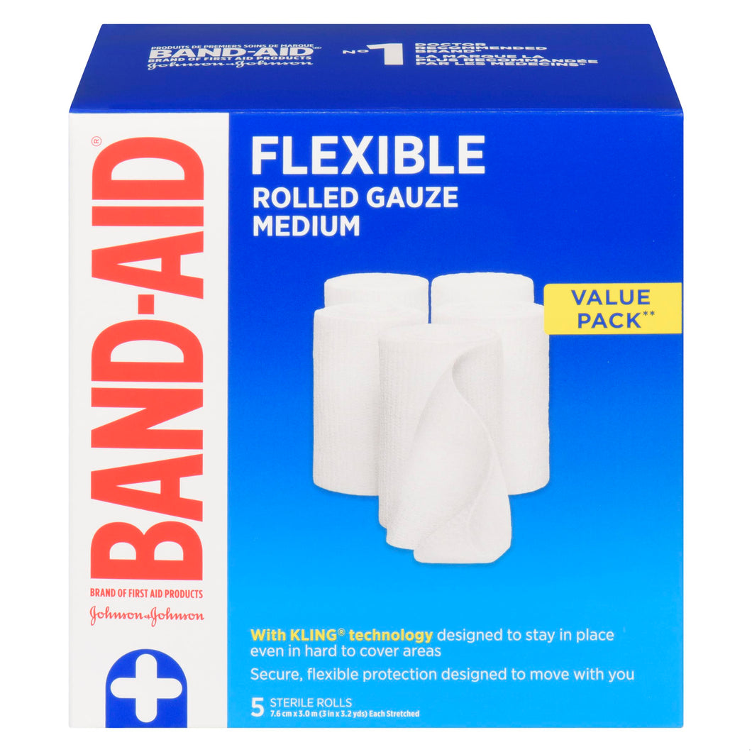 BAND-AID GAUZE ROLL 7.6CMX1.9M 5