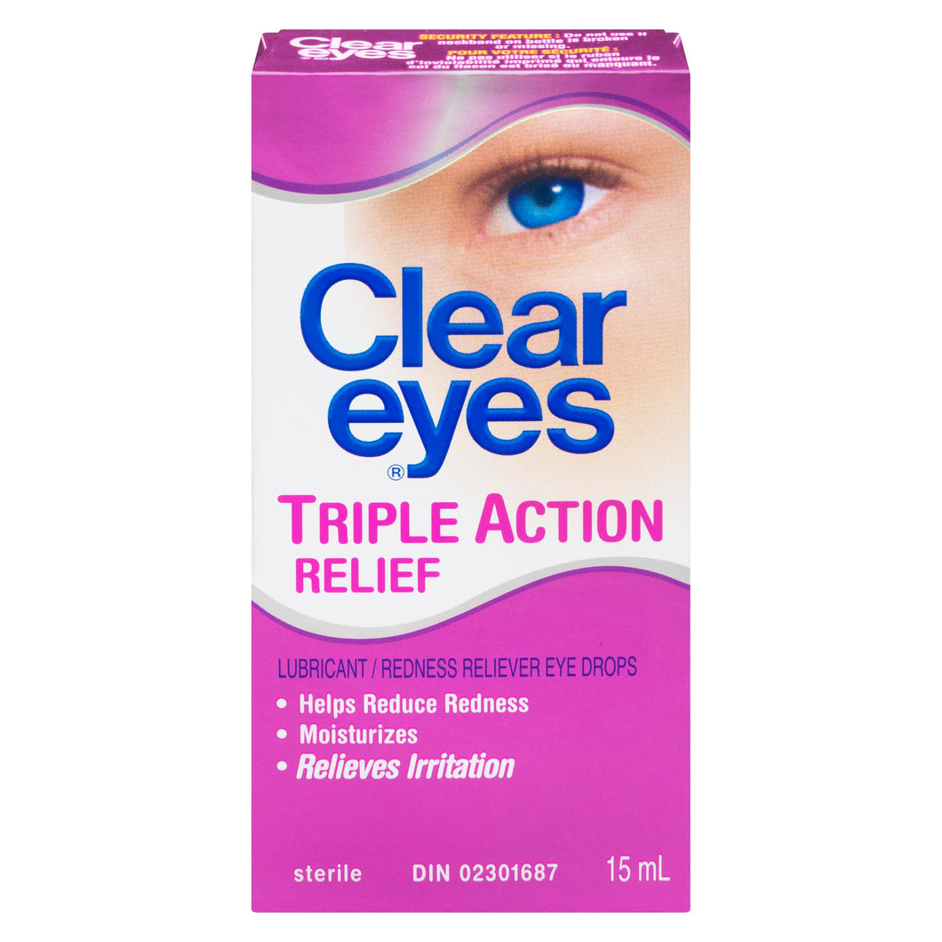 CLEAR EYES DROPS TRIPLE ACTION 15ML