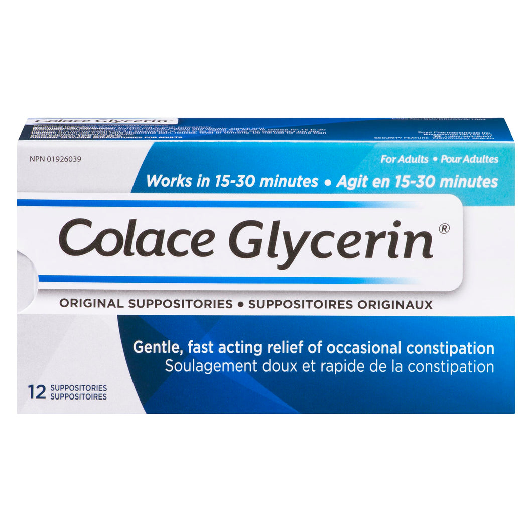 Colace adult glyce.supposit.        12un