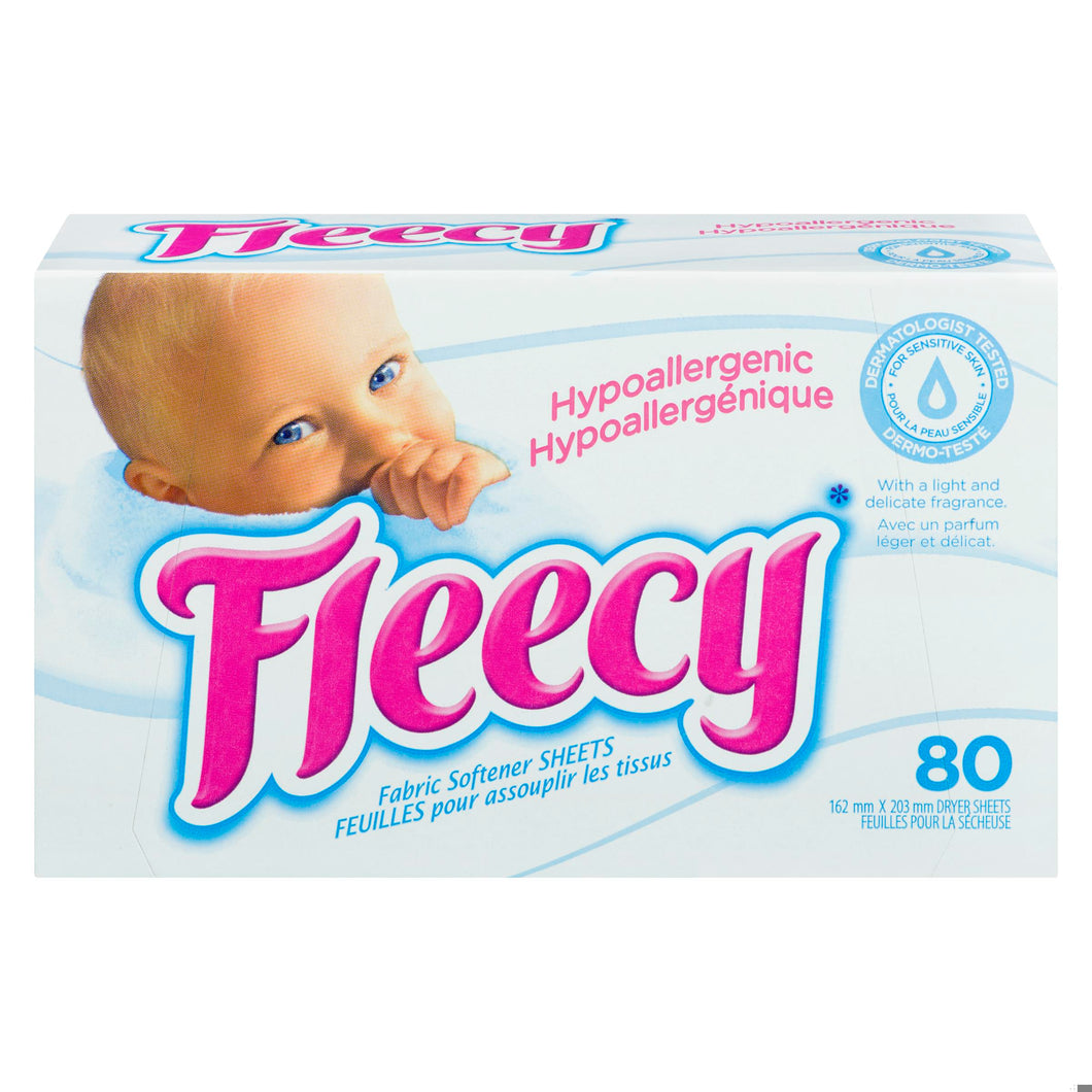 FLEECY SHEET HYPOALLERGENIC 80