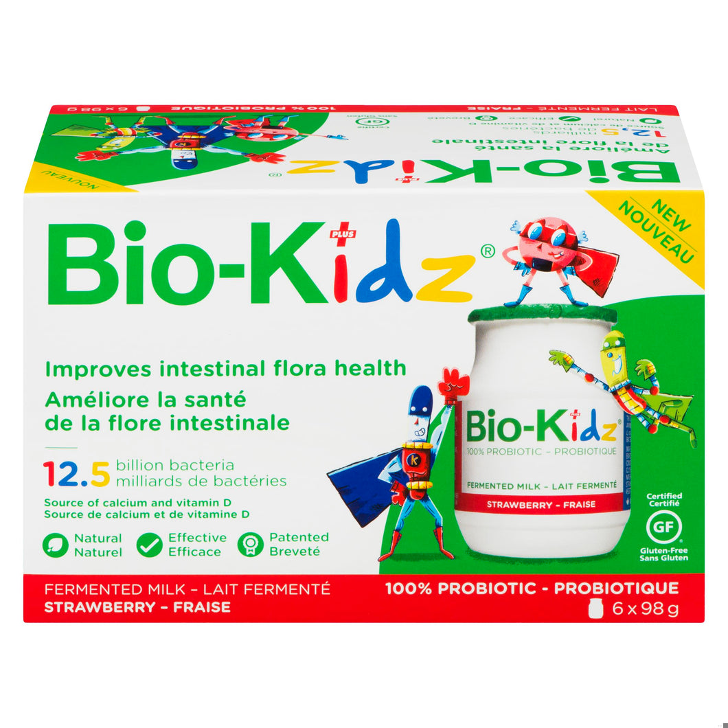 BioKidz glut.f.strb milk probiot.  6x98g