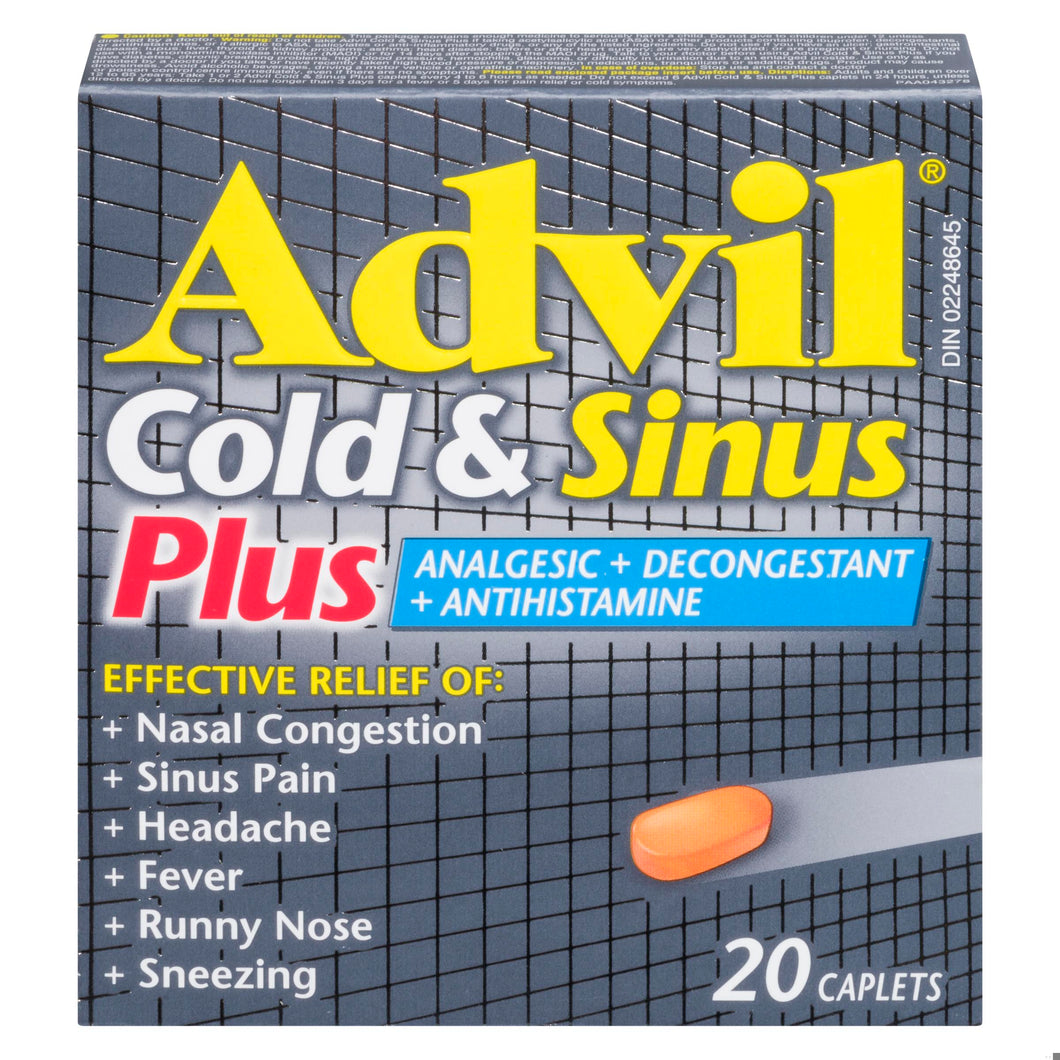 ADVIL COLD & SINUS PLUS CPLT 20