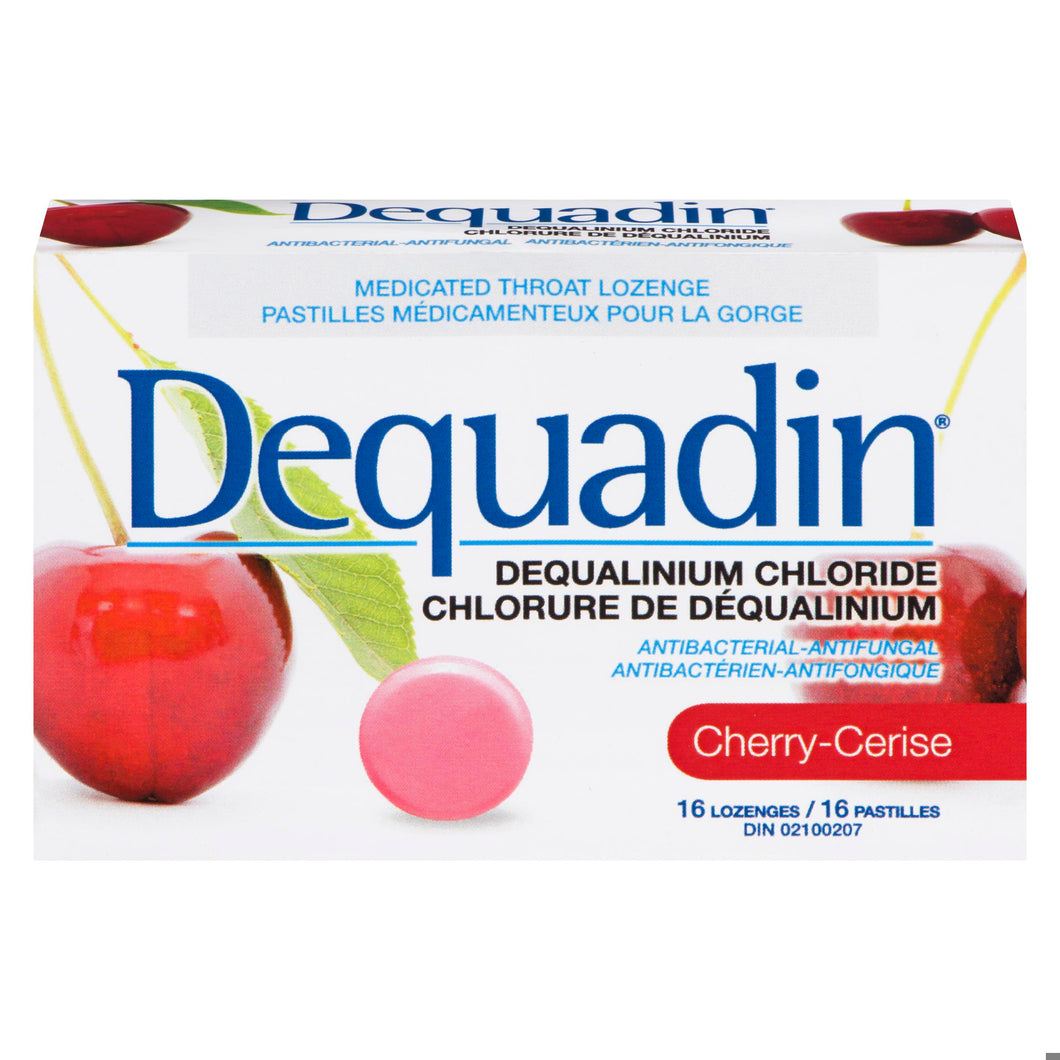 Dequadin cherry cough loz.          16un