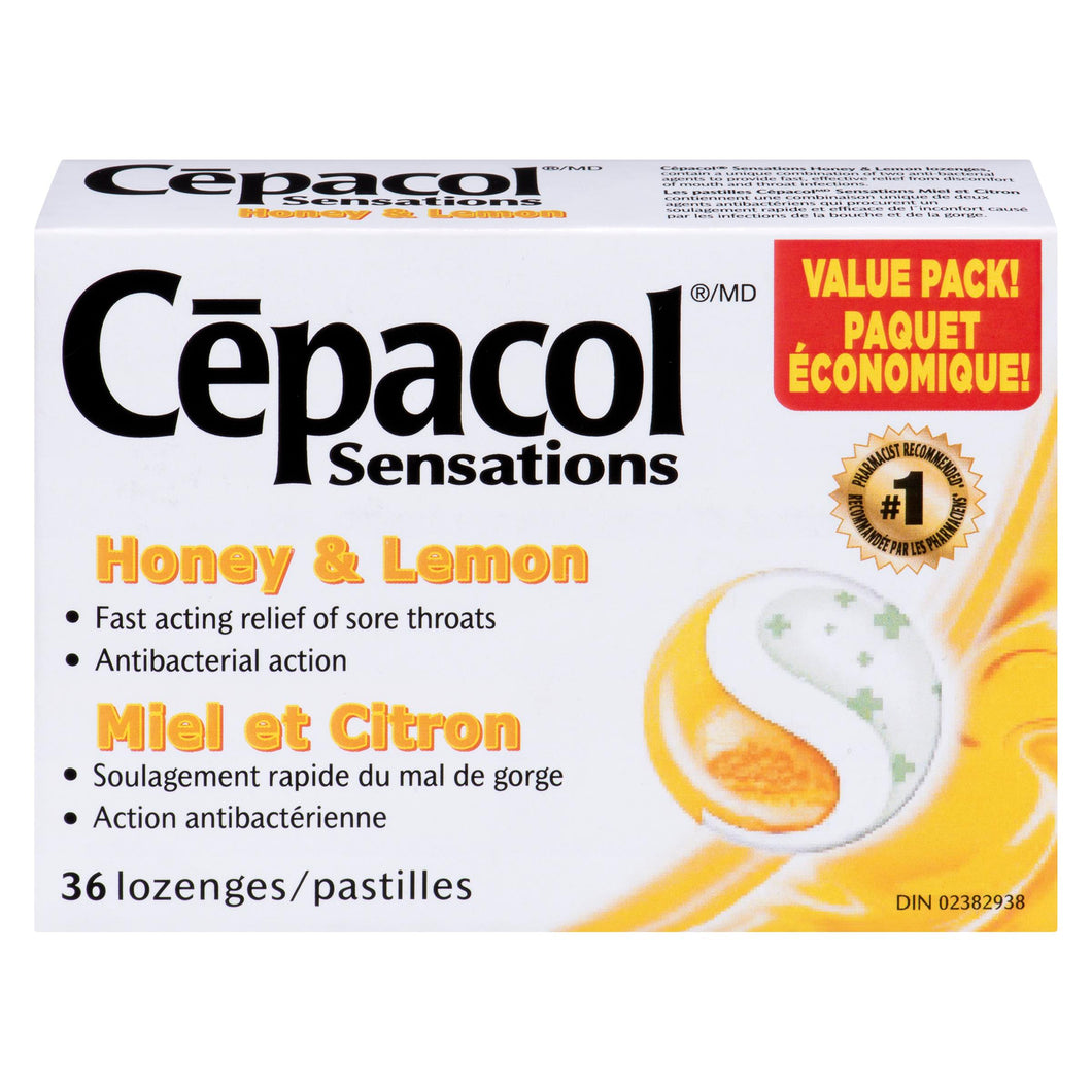 Cepacol sensation honey-lemon loz.  36un