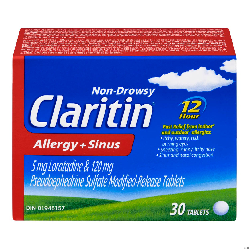 CLARITIN ALLERGY & SINUS  30