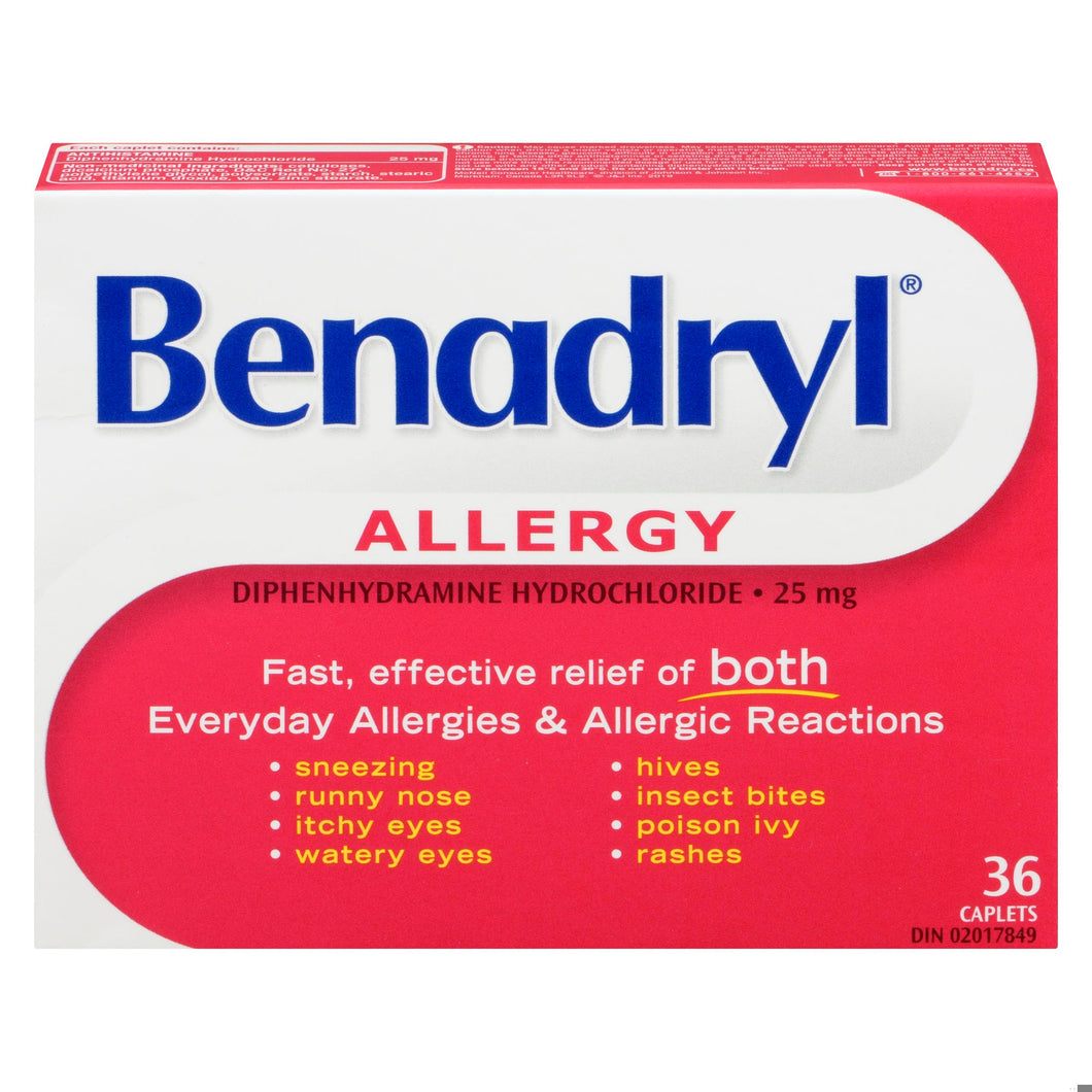 BENADRYL CPLT 25MG 36