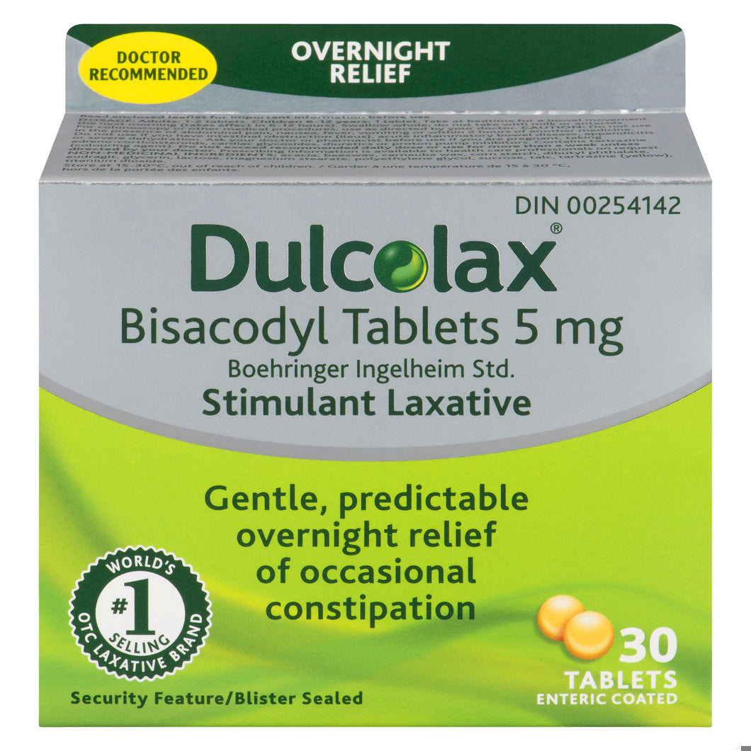 Dulcolax 5mg blis laxative         30tab