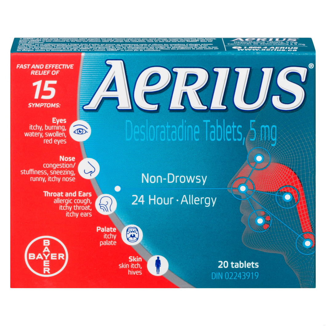 AERIUS TB 5MG BX 20