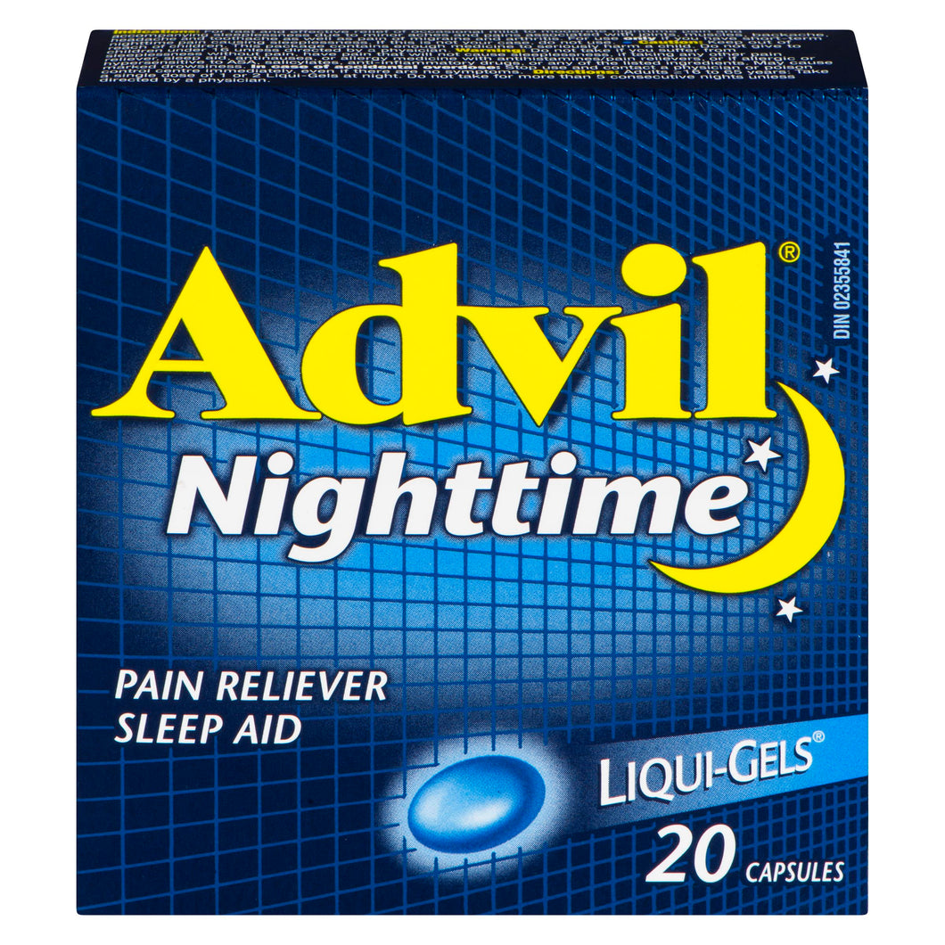 ADVIL NIGHTTIME LIQUI-GEL 20