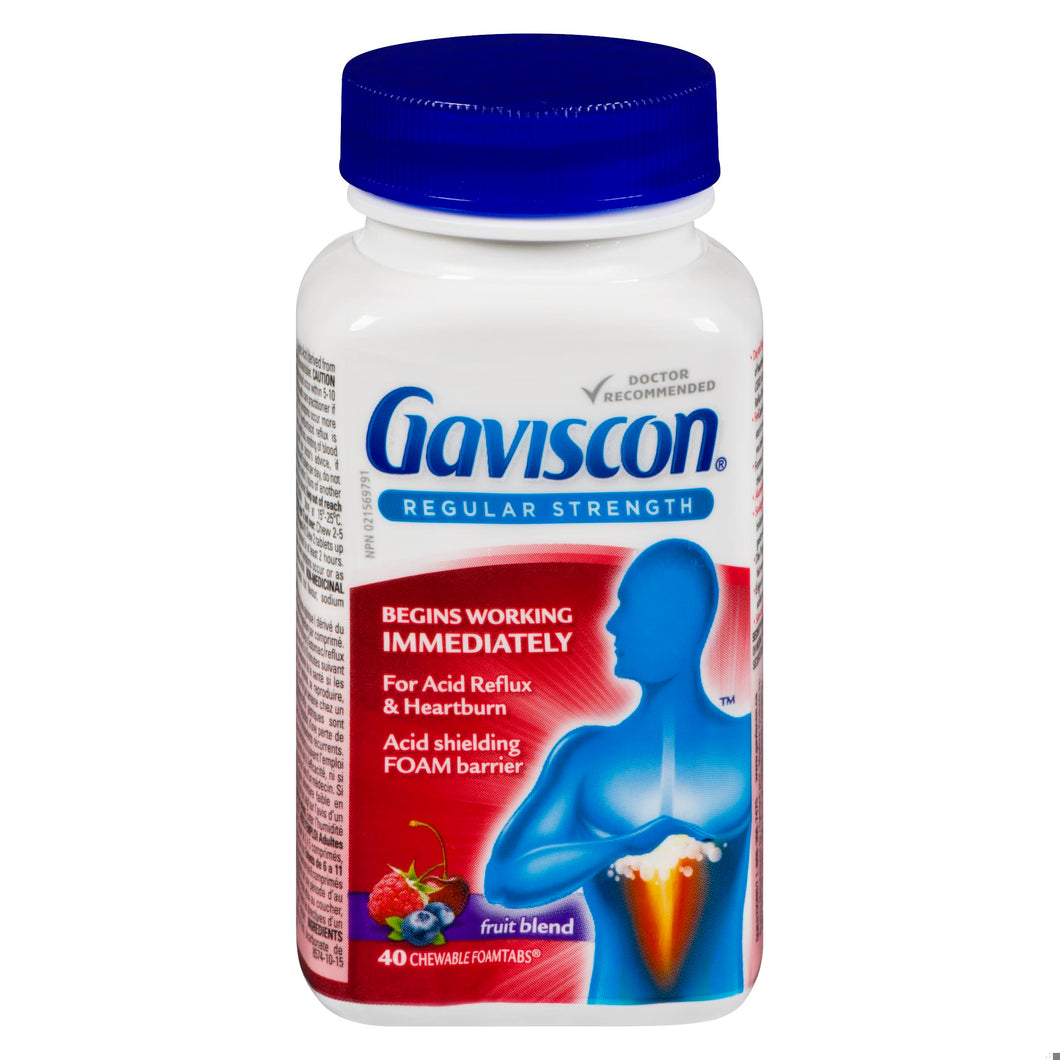 GAVISCON REGULAR STRENGHT FRUIT TB 40