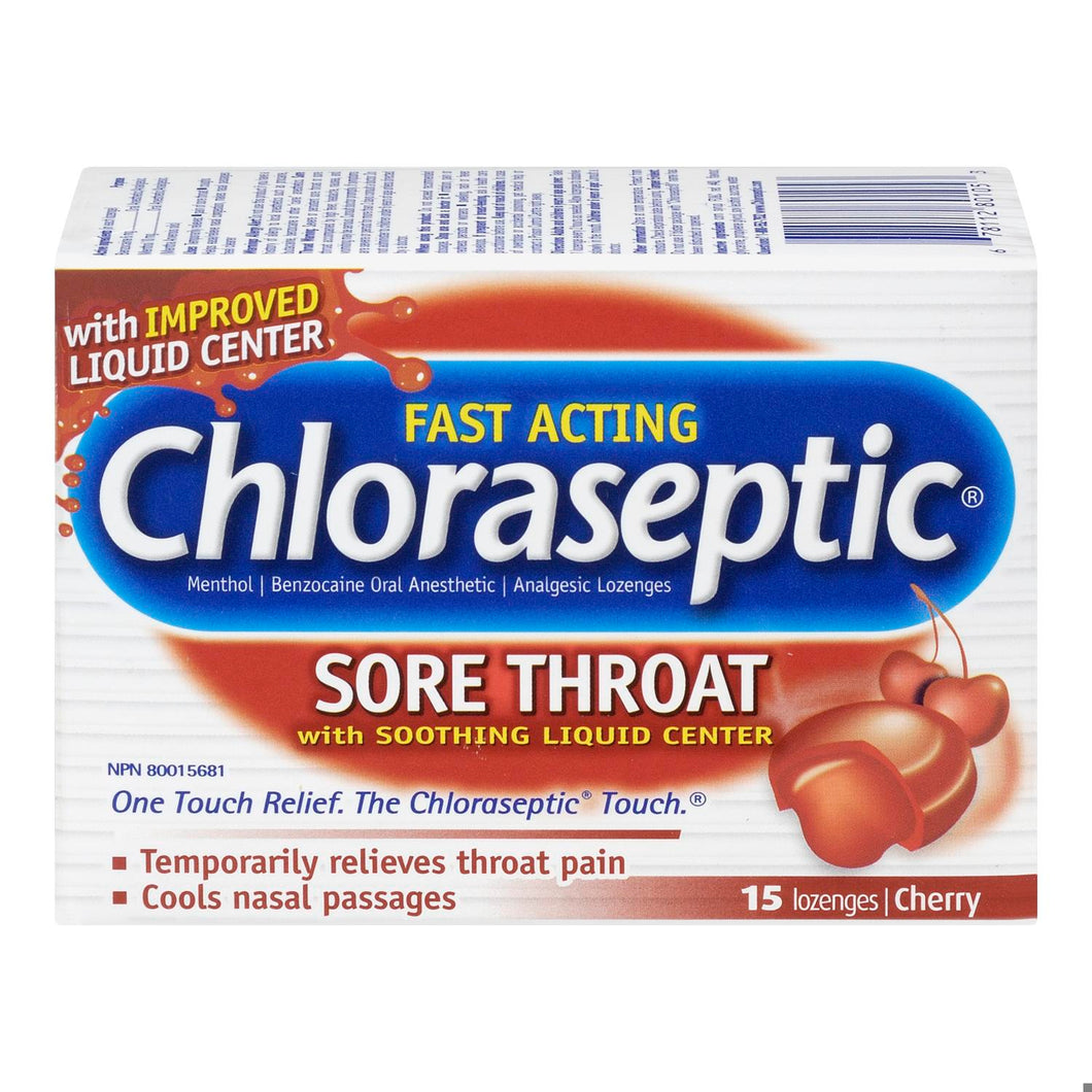 CHLORASEPTIC LOZ LIQUID FILLED CHERRY 15