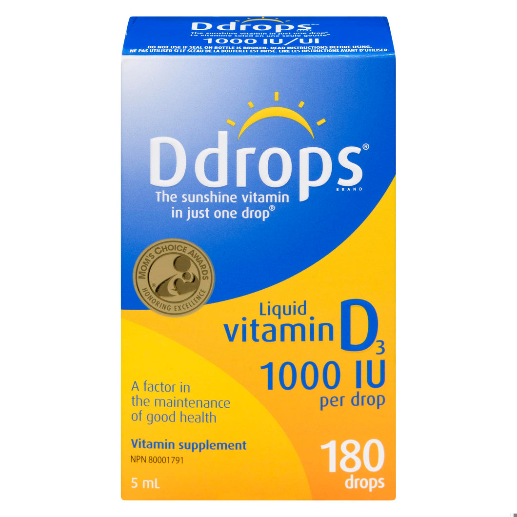 D DROPS VITAMIN D 1000IU LIQ DROPS 180