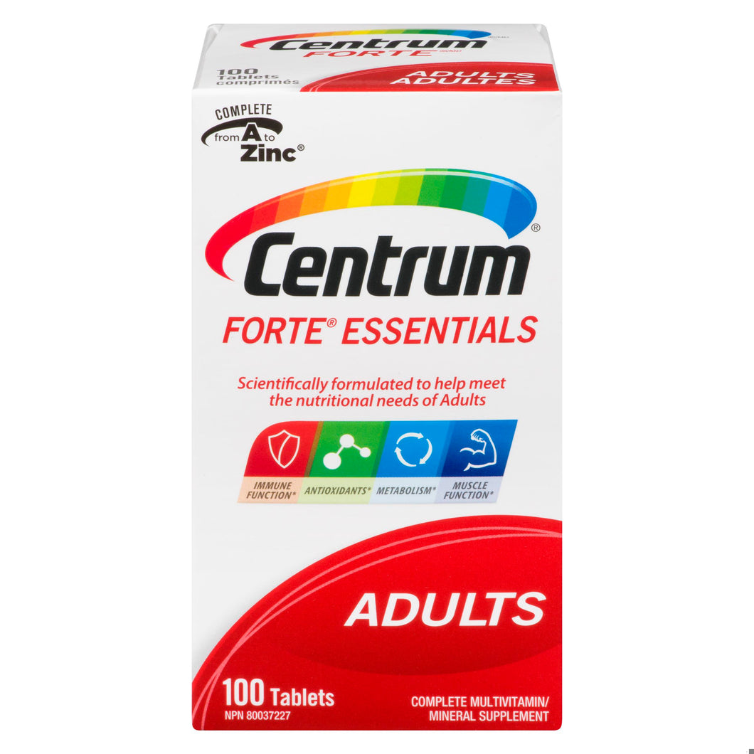 CENTRUM FORTE ESSENTIALS TB 100