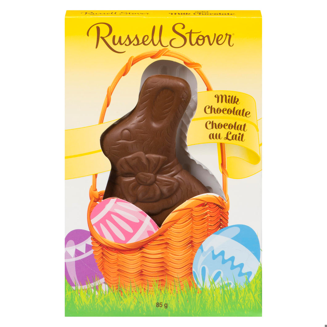 EAS RUSSELL STOVER SOLID MILK CHOC RABBIT 85G