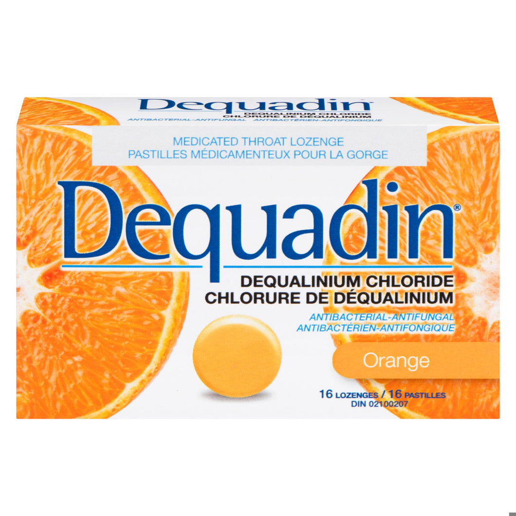 Dequadin orange cough loz.          16un